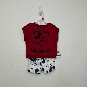 Disney Mickey Mouse Toddler Boy Americana T-Shirt and Shorts Set